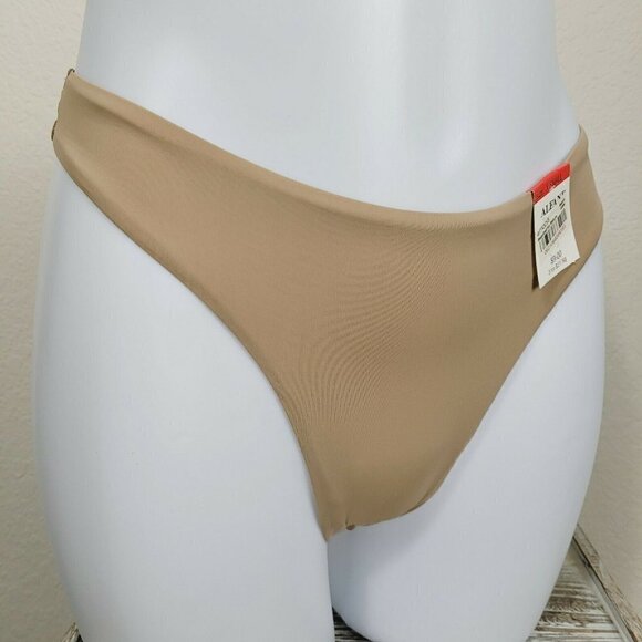 Vintage Alfani Underneath Tan Thong XSmall HTF Shaping Nylon Spandex Everyday - Picture 4 of 8